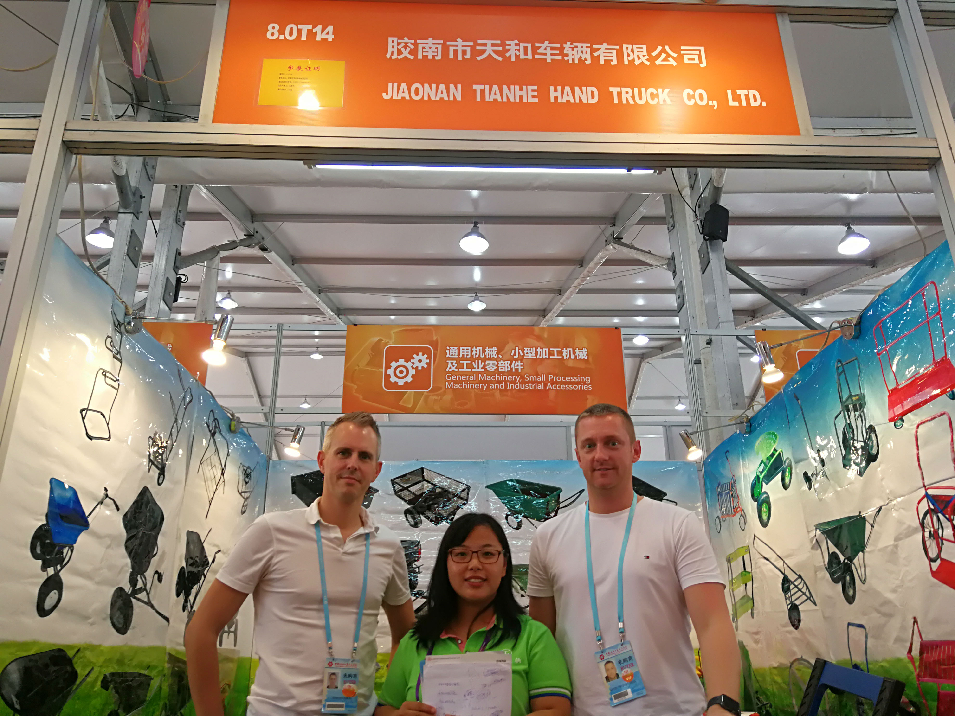 Jiaonan Tianhe Hand Truck in 124th. Canton Fair and Shanghai hardware show